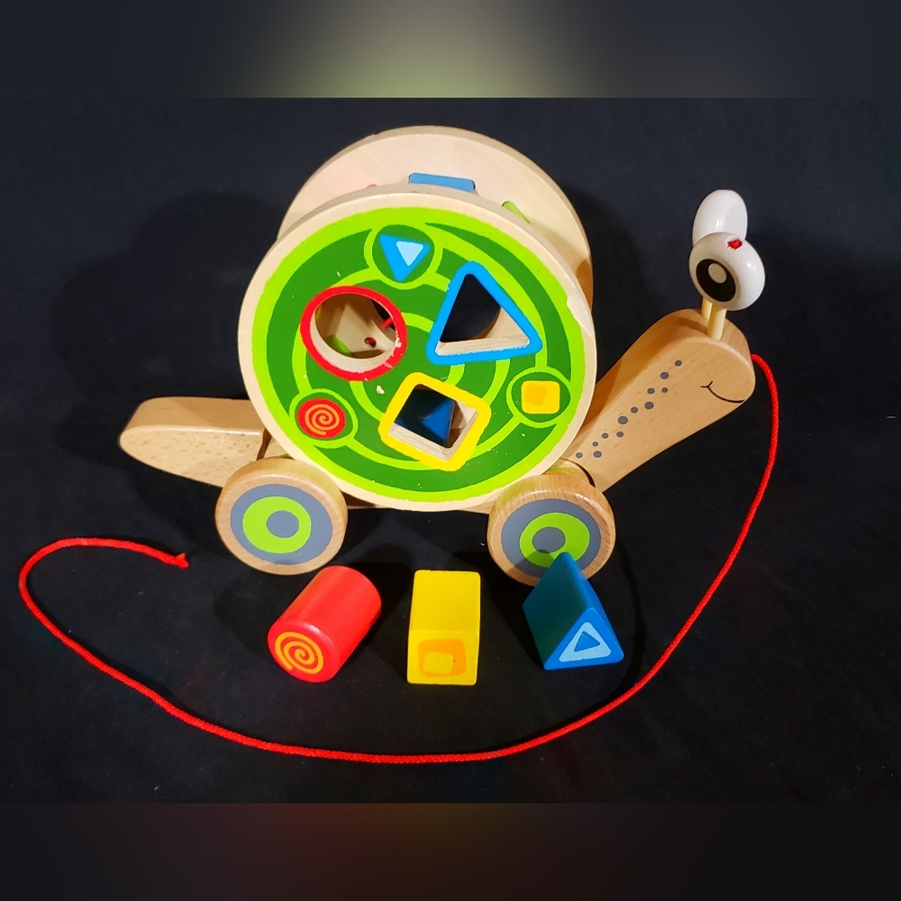 Hape Walk-a-Long Snail Pull Toy